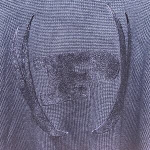 Mens Y2K Phat Farm Sweater XL Wool Knit Navy Blue Hip Hop 90s Streetwear